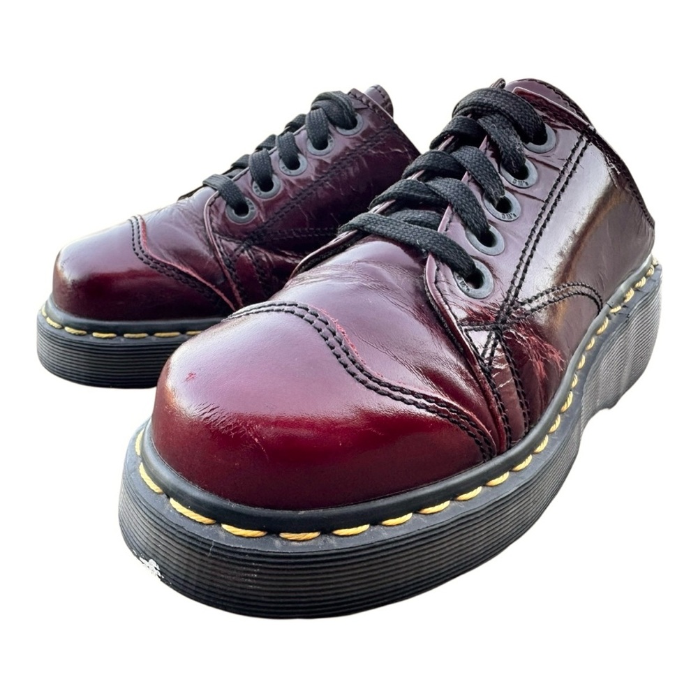 Vintage 1990’s Burgundy Dr. Martens Mules with Chunky Sole